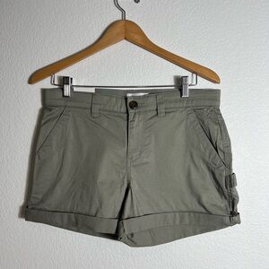 NWT Boston Traders Ladies Rolled Hem Bermuda Short Pockets Green 6 8 10 12 14 16